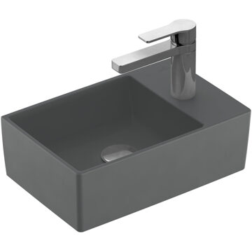 Villeroy & Boch Memento 2.0 fontein 40x26cm ceramic+ graphite 432340I4 Grafiet mat