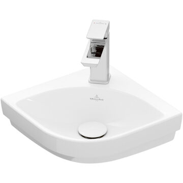 Villeroy & Boch Subway 3.0 hoekfontein 32cm 1 kraangat zonder overloop wit 43714601 Wit Alpin glans