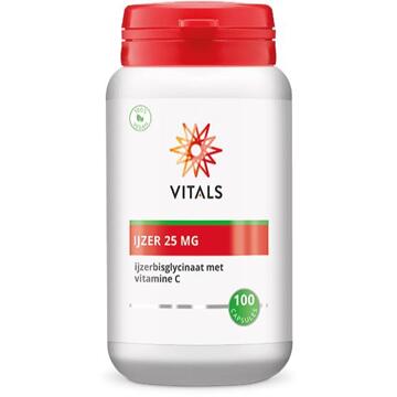 Vitals IJzer 25 mg Voedingssupplementen - 100 vegicaps