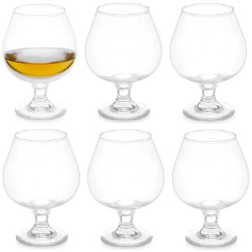 Vivalto Bier glazen - 6x stuks - glas - 500 ml - borrelglas