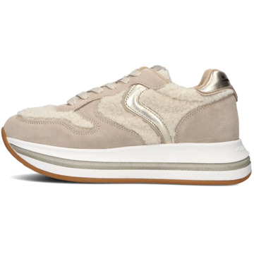 Voile blanche Beige Merry Curly Dames Sneakers Voile Blanche , Beige , Dames - 37 Eu,39 Eu,40 Eu,41 Eu,38 EU