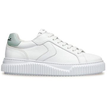 Voile blanche Witte Sneakers met Mintgroene Hiel Voile Blanche , White , Dames - 36 EU