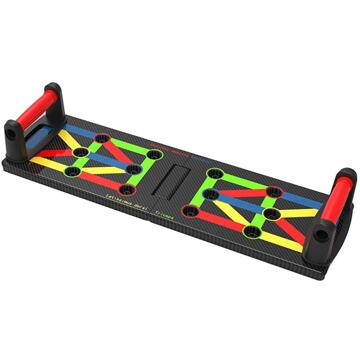 Vouwen Push-Up Stand Draagbare Push-Up Board Met kleurgecodeerde Huishoudelijke Fitness Training Accessoires Gym Body Training Boord zwart