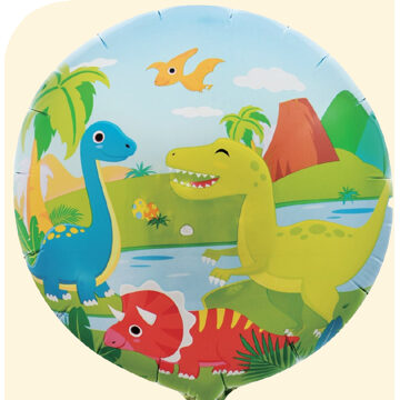 Vrolijke Dino Vrienden ballon