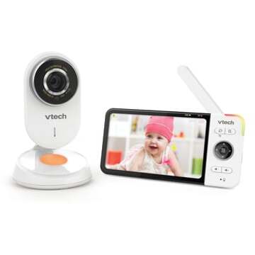 VTech ® Video babyfoon VM 818 met 5 HD LCD-scherm Wit