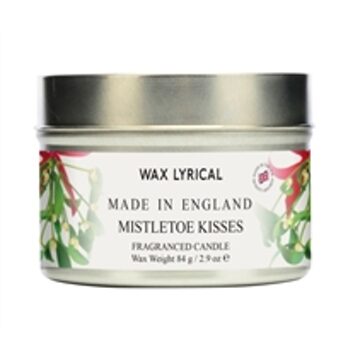 Wax Lyrical Candle Tin Mistletoe Kisses