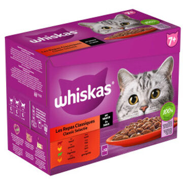 Whiskas Classic Selectie in saus maaltijdzakjes multipack 12x85g dierensnack