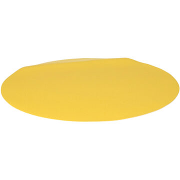 Wicotex Placemats Uni - geel - rond 38 cm - anti slip laag - Teflon coating toplaag