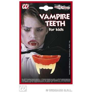 Widmann Vampier tanden voor kinderen Halloween - Accessoires > Tanden > Nepgebit