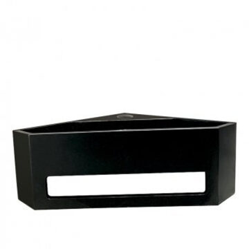 Wiesbaden Hoekfontein Wiesbaden Julia 35x35x20cm Solid Surface Mat Zwart