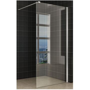 Wiesbaden Inloopdouche Wiesbaden+ RVS profiel 120 x 200 cm 10 mm nano glas