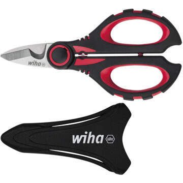 Wiha Elektricienschaar met krimpfunctie in blister (41923) 160 mm Wit