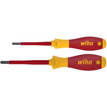 Wiha Schroevendraaierset SoftFinish electric PlusMin/Phillips in blister 2-delig (32281) Wit