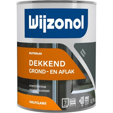 Wijzonol Dekkend Halfglans - 0,75l - 9450 - Zwart