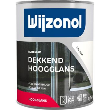 Wijzonol Dekkend Hoogglanslak - 0,75l - RAL 9001