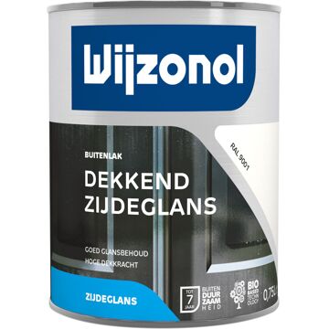 Wijzonol Dekkend Zijdeglanslak - 0,75l - RAL 9001