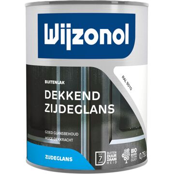 Wijzonol Dekkend Zijdeglanslak - 0,75l - RAL 9010