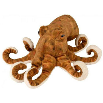 Wild Republic Knuffel Octopus Junior 30 Cm Pluche Oranje/beige