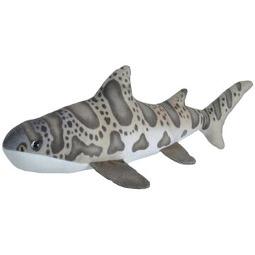 Wild Republic Pluche knuffel luipaard haai van 35 cm Multi