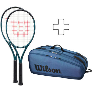 Wilson 2x Ultra Team V4.0 Plus Tennistas blauw - 1,2,3