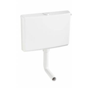 Wisa 500 laaghangend reservoir single flush 6/9 liter instelbaar wit