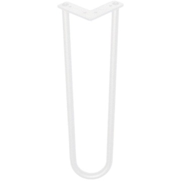 Witte hairpin tafelpoot 40 cm