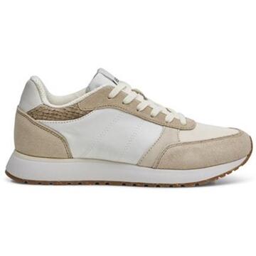 Woden Kleur-geblokkeerde leren sneakers met kurkzool Woden , White , Dames - 40 Eu,41 Eu,39 Eu,42 Eu,38 Eu,37 Eu,36 EU