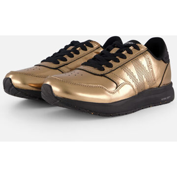Woden Nicoline Metallic Sneakers goud Leer - 36,37,38,39,40,41,42