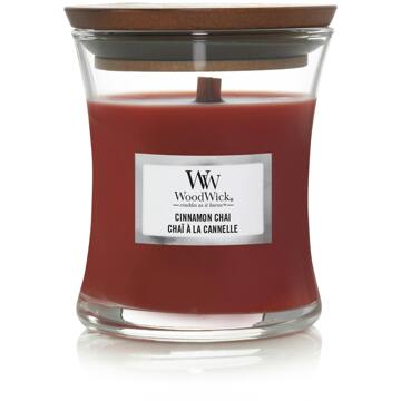 WoodWick Kaars Mini Cinnamon Chai - 8 Cm / ø 7 Cm Rood