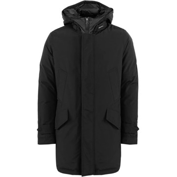 Woolrich Heren Polar Hoge Kraag Parka Zwart Woolrich , Black , Heren - Xl,L,M,S