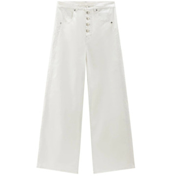 Woolrich Wide Jeans Woolrich , White , Dames - W30,W26,W29,W25,W27