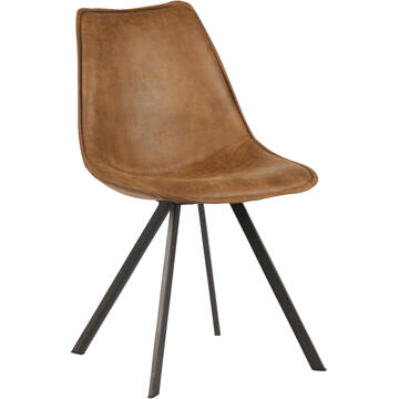 Woood Eetkamerstoel 'Swen', kleur Cognac