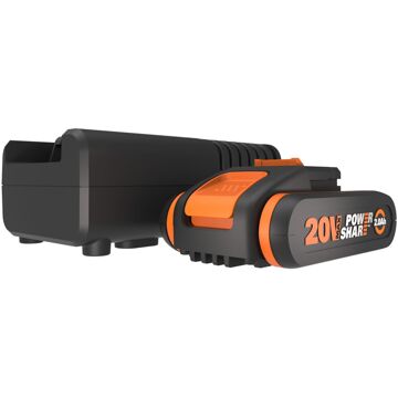 WORX set batterij en lader 20V 2Ah