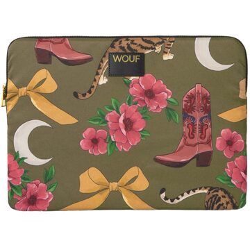 Wouf Daily Laptop Hoes 15-16 inch - Laptopsleeve - Rodeo Meerkleurig - 16
