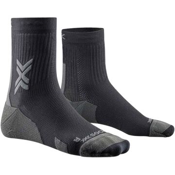 X-Socks Run Discover Crew Sokken Senior zwart - grijs - 42-44