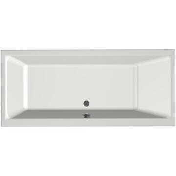 XENZ Kristal inbouwbad - 170x75cm - met overloop - zonder afvoer - acryl edelweiss 6985-03 Wit mat