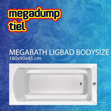 XENZ Ligbad Bodysize 180X90X45 cm MegaBath