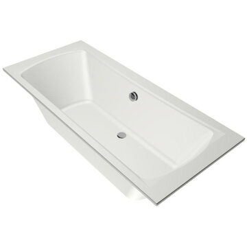 XENZ Robijn inbouwbad - 180x80cm - met overloop - met afvoer - Acryl Wit mat 6987-03