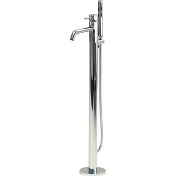 Xo vrijstaande badmengkraan met handdouche type 13 chroom H89.7xD22.6cm
