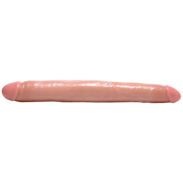 XR Brands Realistische Double Dildo - 17.5 inch - Vlees