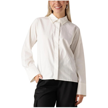 Y.A.S Veelzijdige Witte Blouse Yaskimmea LS Shirt Y.a.s , White , Dames - Xl,L,M,S,Xs