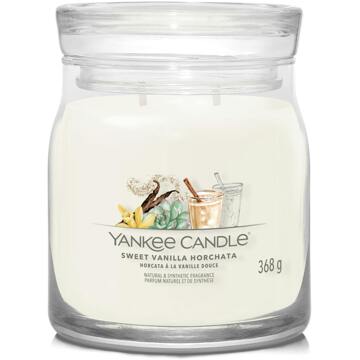 Yankee Candle Geurkaarsen Yankee Candle Signature Medium Jar Sweet Vanilla Horchata 368 g