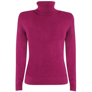 Yes Zee Fuchsia Viscose Coltrui Sweater YES ZEE , Pink , Dames - 2Xl,Xl,L,M,S,Xs