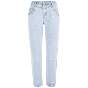 Yes Zee Stud Detail Light Wash Denim Jeans YES ZEE , Blue , Dames - W30,W25,W28,W26,W31,W29