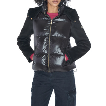 Yes Zee Zwarte Hooded Jacket voor vrouwen YES ZEE , Black , Dames - L,M,S,Xs