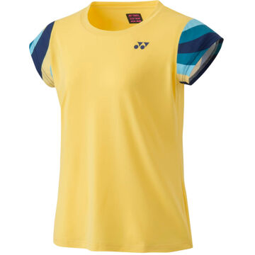 Yonex Crew Neck T-shirt Dames geel - L