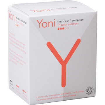 Yoni Biologische katoenen maandverband medium 10 stuks