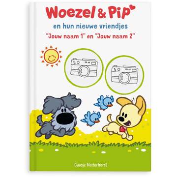 YourSurprise Boek met naam - Woezel en Pip tweelingeditie - XL boek (Hardcover)