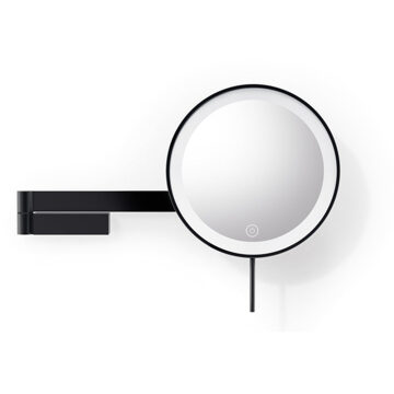 ZACK LINEA Make-up Spiegel - 38x26x8cm - 5x vergrotend - LED verlichting - zwart 40583 Zwart mat