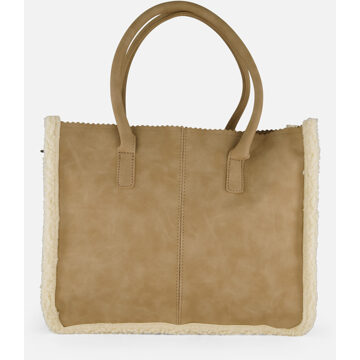 Zebra Charm schoudertas beige Nylon - 1